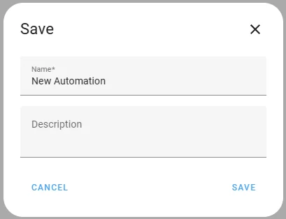 New automation editor
