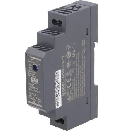 Τροφοδοτικό ράγας DIN MEAN WELL HDR-15-12 12V